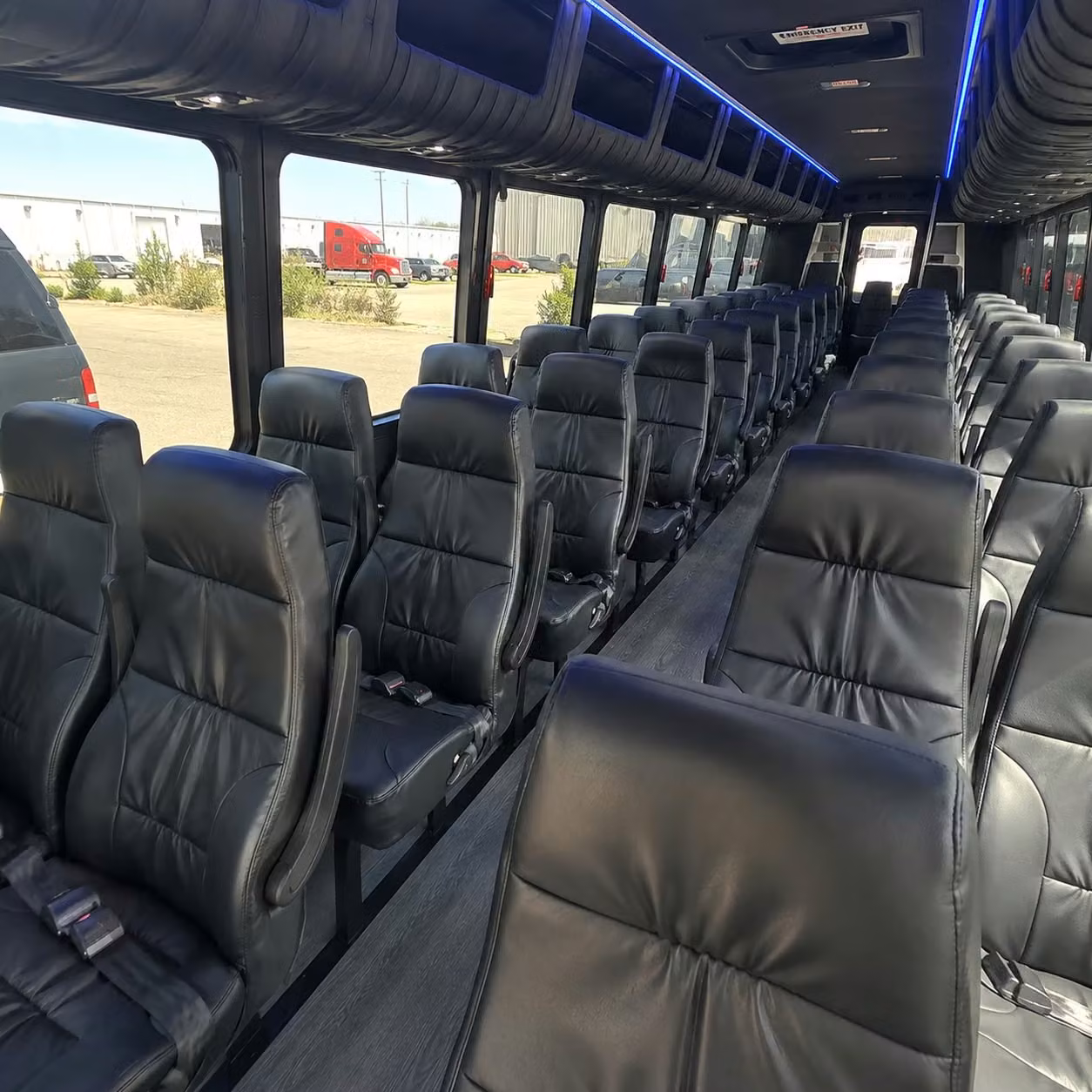 28 passenger minibus inside