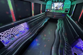 Washington Limo Bus Interior